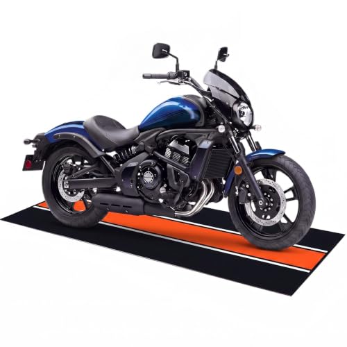 Motorcycle Mat Garage Floor Rug Washable Parking Mats for Garage Floors Non Slip Oil Absorbent Pad Rubber Backing Layer Protects Floor
