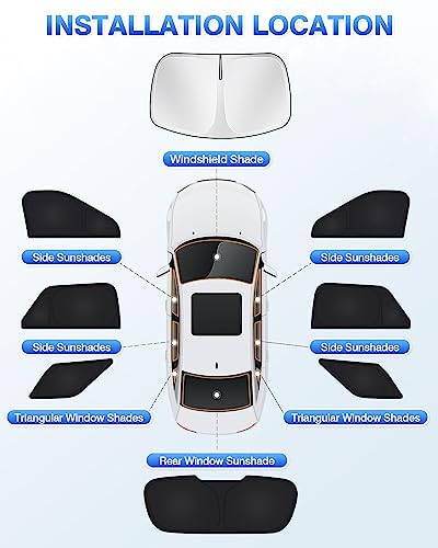 Windshield Sun Shade for Ford Explorer 2020 (8 Count)