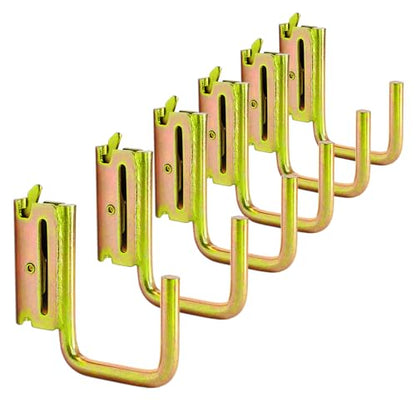 6-Pack 2-Inch J Hooks for E-Track and X-Track Rails (6 Count)