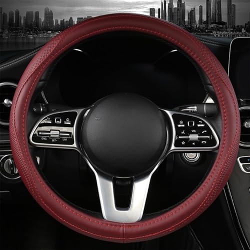 Genuine Leather Steering Wheel Cover