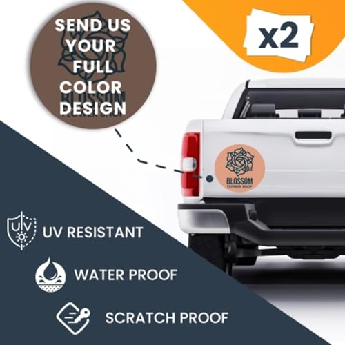 Custom Round Car Magnets 18" (2 Count)