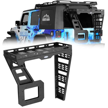 JK Spare Tire Cargo Basket Rack for 2007