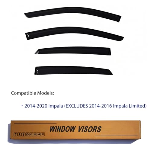 Window Visors Rain Guards Fits 2014