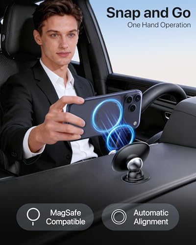 for MagSafe Car Mount【Strong Magnets】 Magnetic Phone Holder for Dashboard