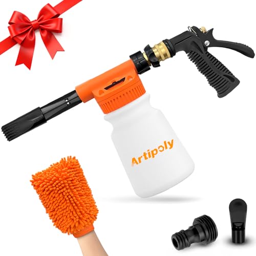 Upgraded Car Wash Foam Gun + Microfiber Wash Mitt