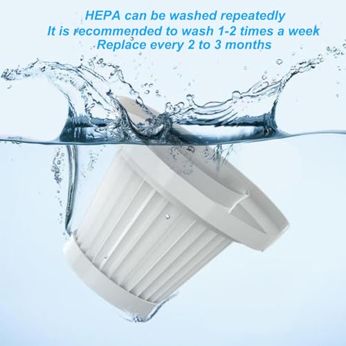 4 Pack Hepa Replacement Filters Compatible with MBNGF Car Vacuum Cordless (4 Count)