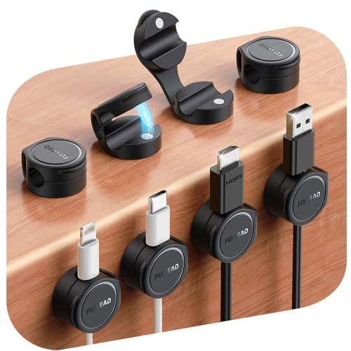 8 Pack Silicone Cord Organizer Magnetic Cable Clips (8 Count)