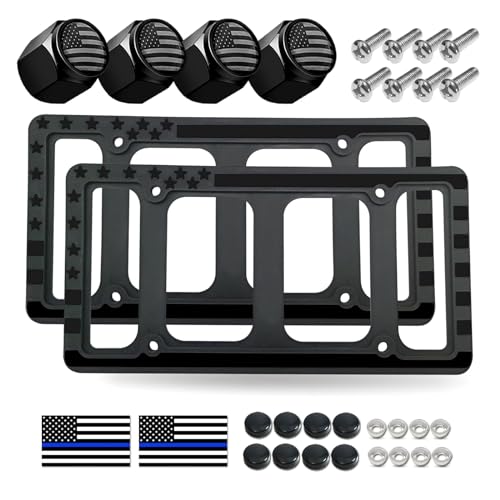 Silicone License Plate Frames American Flag