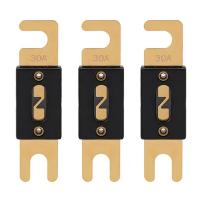 30A ANL Fuse 30 Amp Inline Blade Fuses 32V for Car Audio Inverter Automotive Stereo (3 Count)