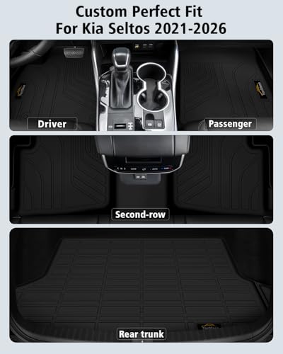 Floor Mats & Cargo Liner Custom for Kia Seltos 2021