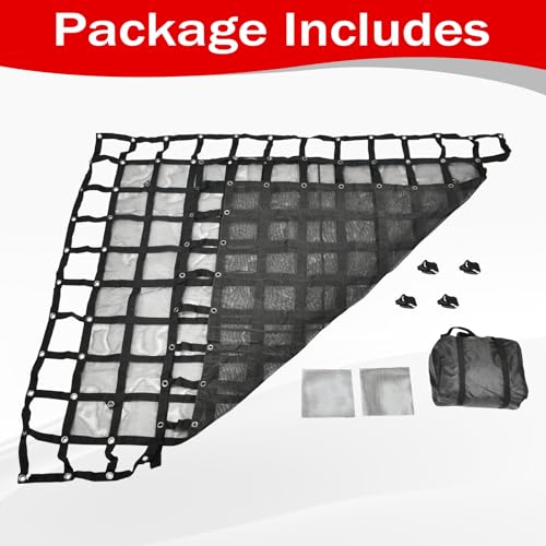 Heavy Duty 81" x 96" Truck Bed Cargo Net with 1500LBS Capacity