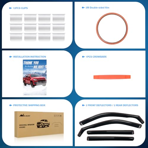 in Channel Window Rain Guards for Toyota Highlander 2020