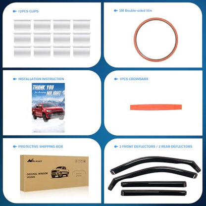 in Channel Window Rain Guards for Toyota Highlander 2020