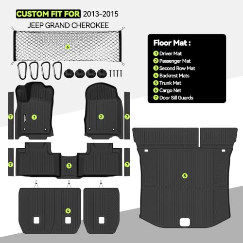 All Weather TPE Floor Mat Set for 2013