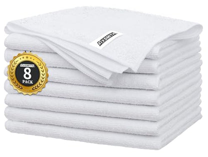 White Microfiber Cleaning Cloth (8 Count)