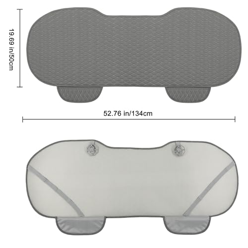 Pu Leather Car Seat Bottom Covers Protectors Include 1 Rear Bench Seat Cover Universal Fit 90% Vehicles