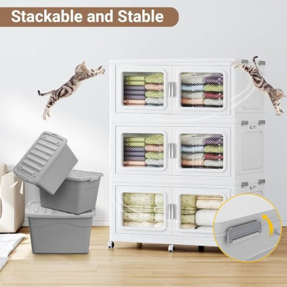 220 Qt Extra Large Stackable Storage Bin with Lid