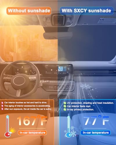 for 2024 2025 2026 Hyundai Kona [Gas] Windshield Sunshade for 2024