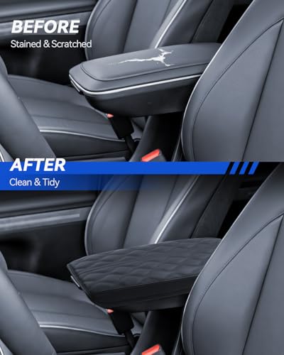 Armrest Cover for 2022 2023 2024 Hyundai Ioniq 5 Accessories Center Console Middle Lid Pad Protector for Car Elbow Rest