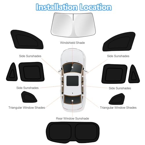 Car Window Shades for BMW X5 2019 (10 Count)