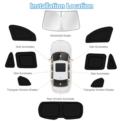 Car Window Shades for BMW X5 2019 (10 Count)
