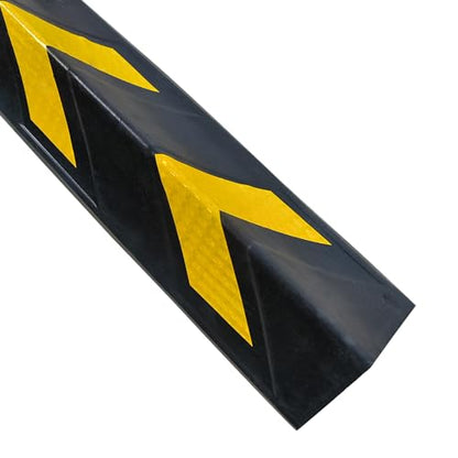 6 Pack 27" Rubber Corner Guard Protector for Parking Column Lot Garage Wall (6 Count)