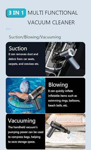 Handheld Car Vacuum Cleaner Cordless 3