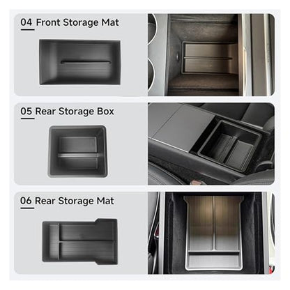 Storage Box Compatible For Tesla Model Y Juniper Accessories Center Console Trays Compatible For Tesla Model Y Juniper 2025