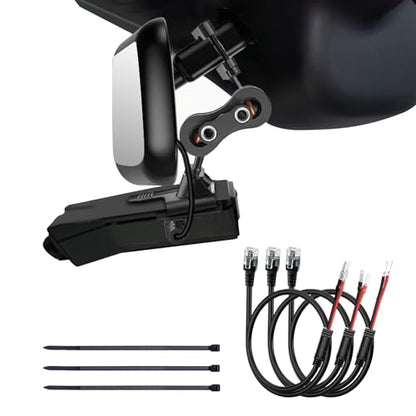 Radar Detector Mount+Rearview Mirror Hard Wire Power Cord kit 16"