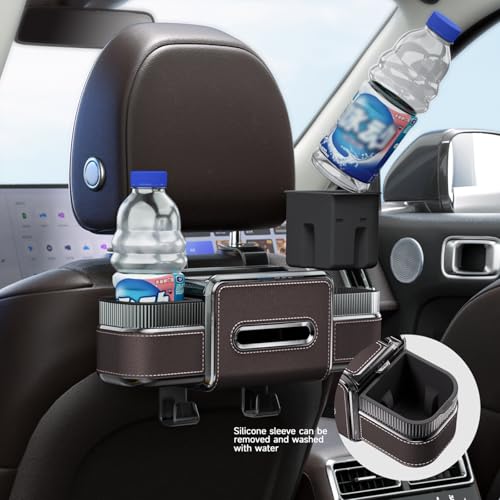 6-in-1 Car Headrest Backseat Organizer, Back Seat Car Organizer and Storage