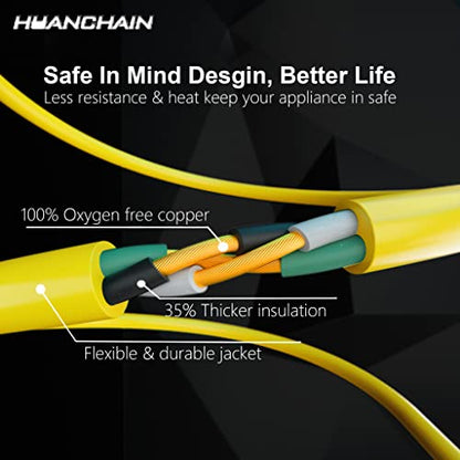 14 Gauge Heavy Duty Outdoor Extension Cord 25 FT Waterproof