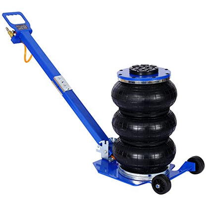 3T Triple Bag Air Jack 6600lbs Pneumatic Jack 3s Fast Lift Up 16in Airbag Jack with Adjustable Long Handle Heavy Duty Triple Air Bag Jack Lift for Cars Garage
