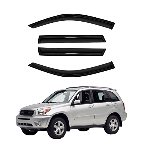 Tape On Rain Guards Compatible with Toyota RAV4 01 (4 Count)