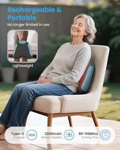 Cordless Lumber Support Pillow for Office Chair