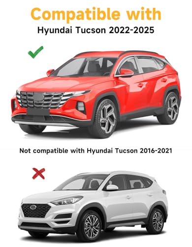 in Channel Window Visors Rain Guards for Hyundai Tucson 2022 (4 Count)