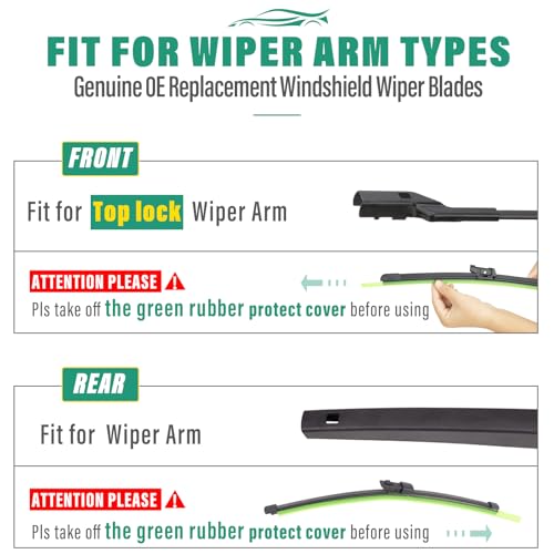 Windshield Wiper Blades Replacement for Volkswagen VW Atlas