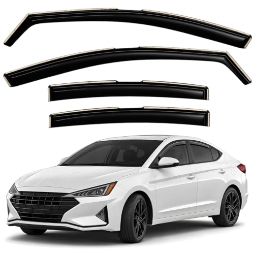 Window Deflectors Smoke Tinted in (4 Count)