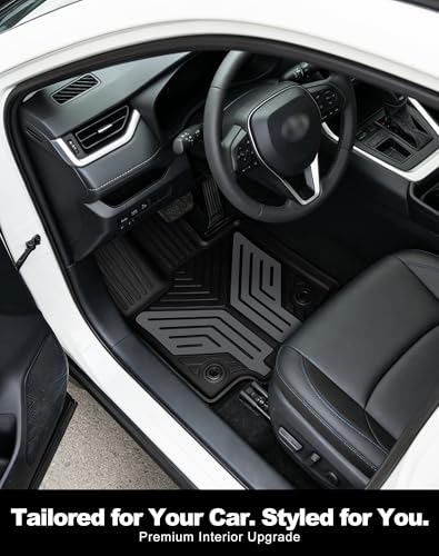 Premium Color TPE Floor Mats Custom Fit for Toyota RAV4 2019
