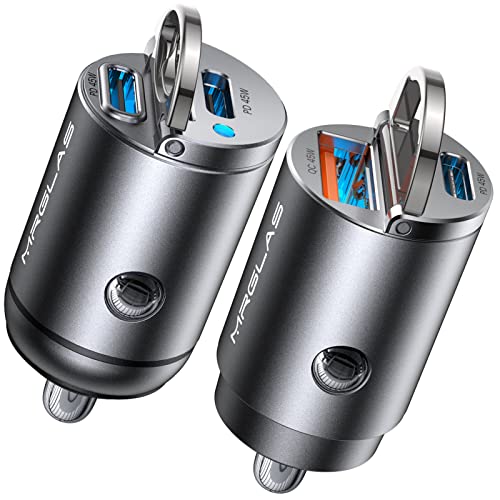 2 Pack 90W USB C Car Charger Fast Charging Type C Cigarette Lighter Adapter