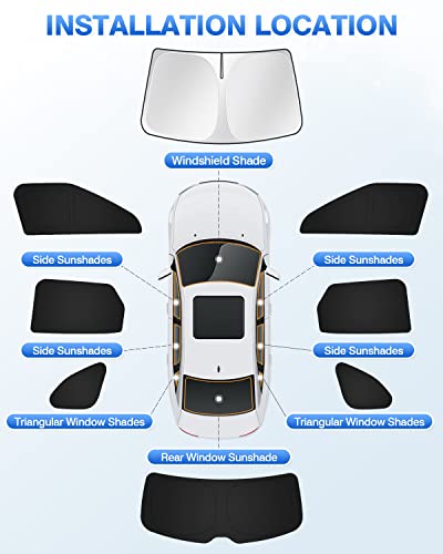 Windshield Sun Shade for 2019 (8 Count)