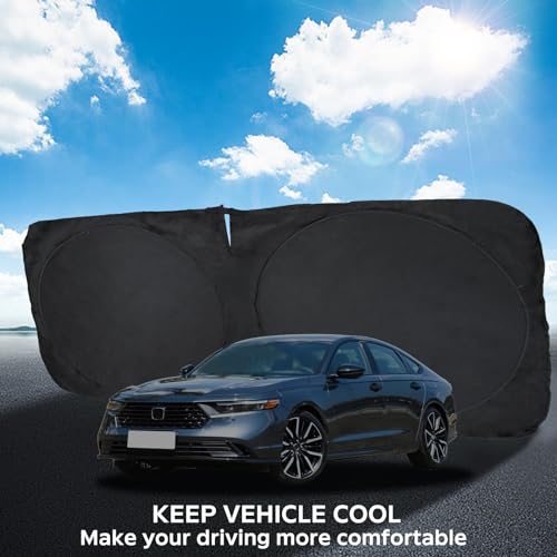 for Accord 2026 Windshield Sun Shade Sunshade Protector for Honda Accord 2021 2022 2023 2024 2025 Windshield Cover Sun Visor Foldable Window Heat Shield Reflector Blocks UV Ray Car Accessories