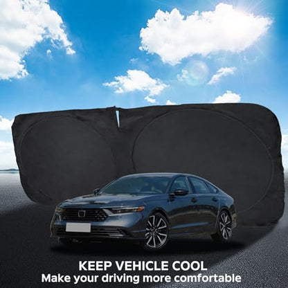 for Accord 2026 Windshield Sun Shade Sunshade Protector for Honda Accord 2021 2022 2023 2024 2025 Windshield Cover Sun Visor Foldable Window Heat Shield Reflector Blocks UV Ray Car Accessories