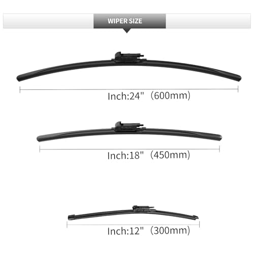 Front and Rear Windshield Wipers for BMW X1 2009