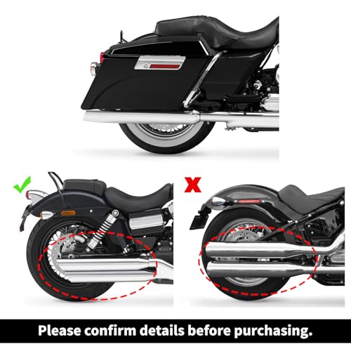 Vivid Black Hard Saddle Bags Speaker Lid Key Compatible with 1994