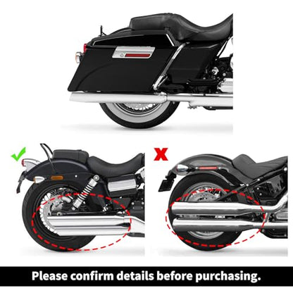Vivid Black Hard Saddle Bags Speaker Lid Key Compatible with 1994