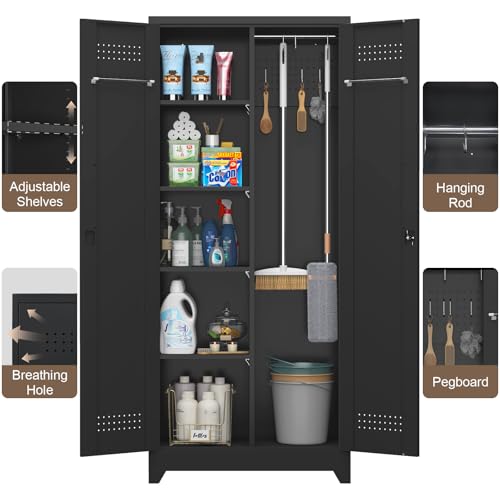 Broom Closet Storage Cabinet