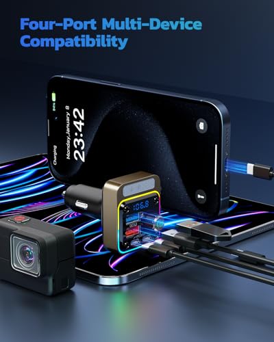 54W Bluetooth 5.3 Car Adapter