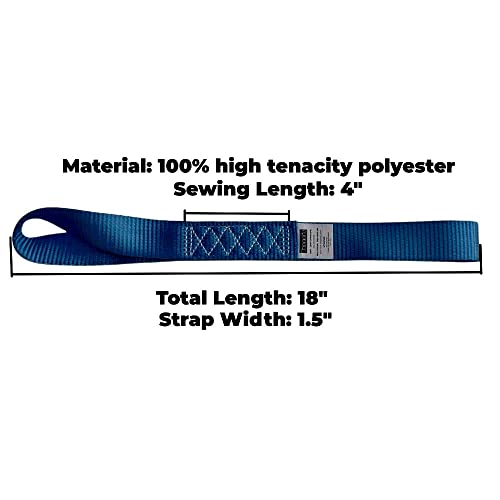 Heavy Duty Soft Loop Tie Down Straps (4 Count)