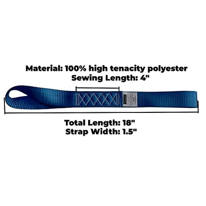 Heavy Duty Soft Loop Tie Down Straps (4 Count)