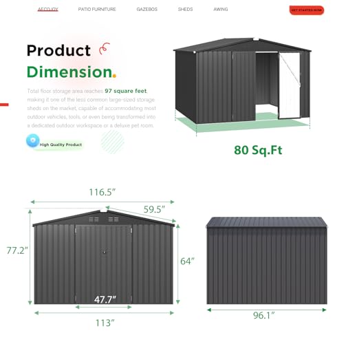 10' x 8' Shed